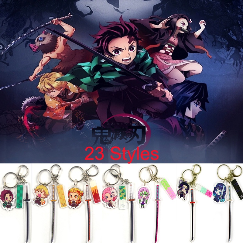 Cartoon Anime Demon Slayer Cosplay Prop Keychain Kamado Nezuko Acrylic ...