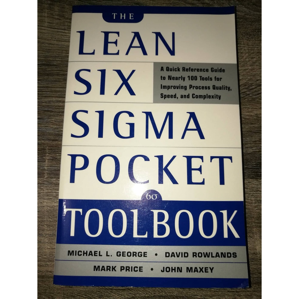 Lean Six sigma Pocket Tool Box [Quality Management] | Shopee Philippines