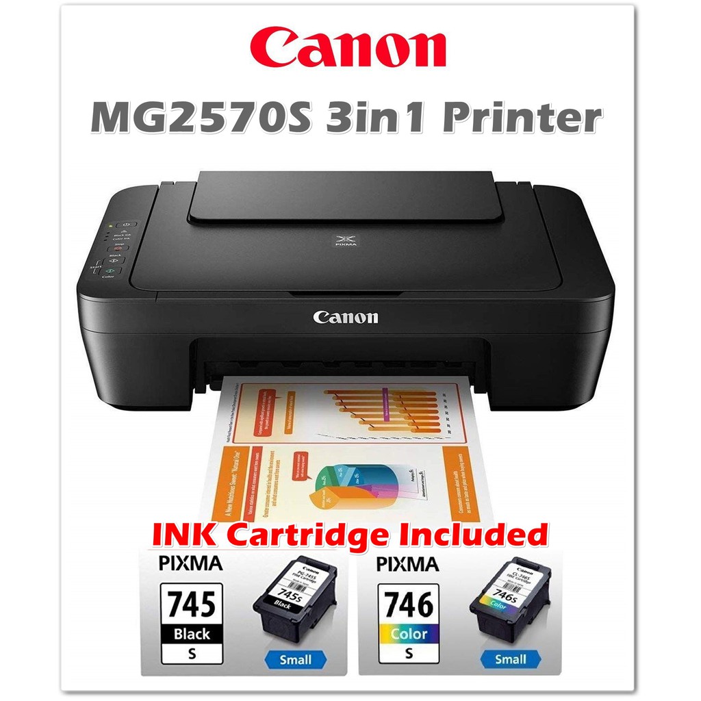 Canon Mg2570s Colour Multifunction Inkjet Printer Shopee Philippines 7225