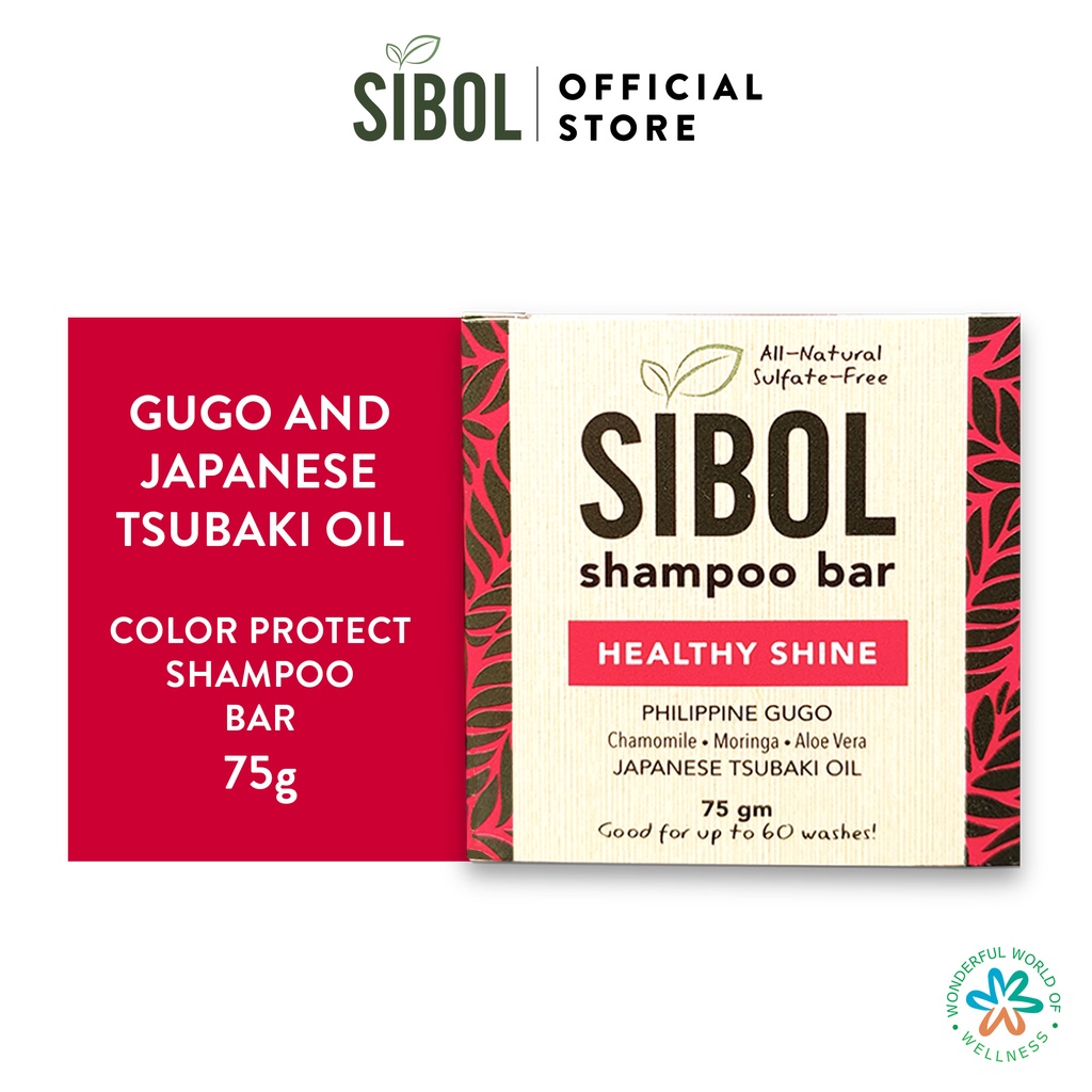 Sibol Healthy Shine Color Protect Shampoo Bar 75g Gugo & Tsubaki Oil ...