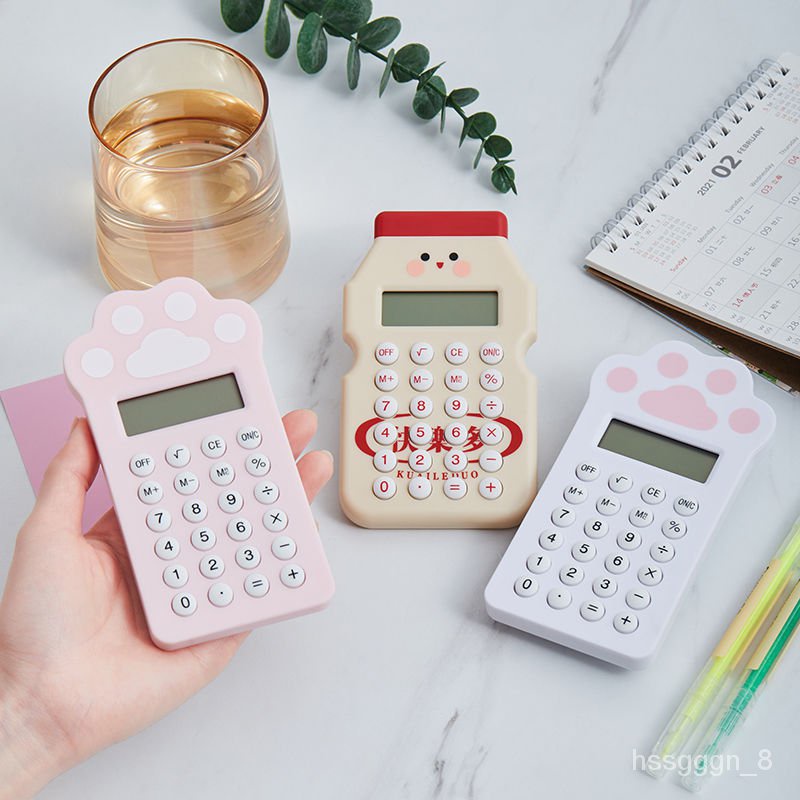 XD.Store Calculators Korean Style Cat's Paw Radish Calculator Portable ...