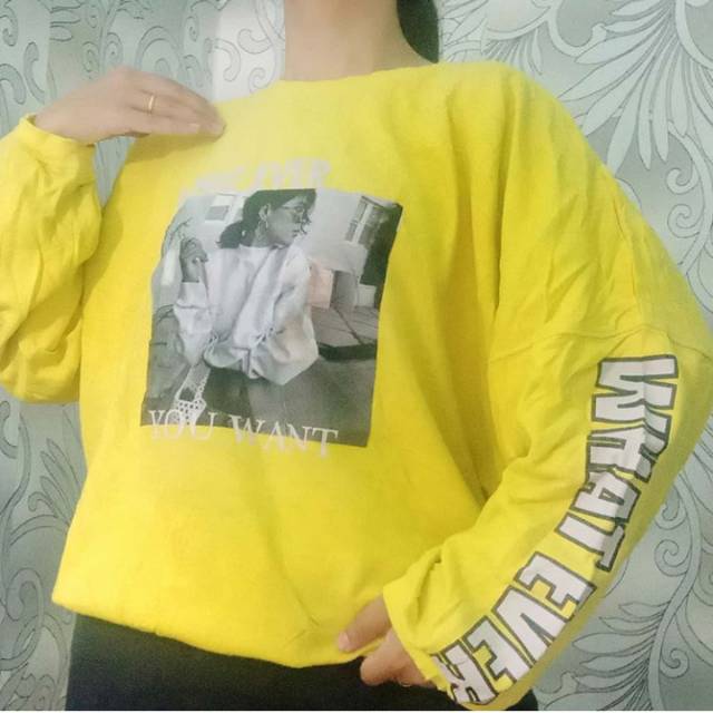 The First Lemon Color Sweater | Shopee Philippines