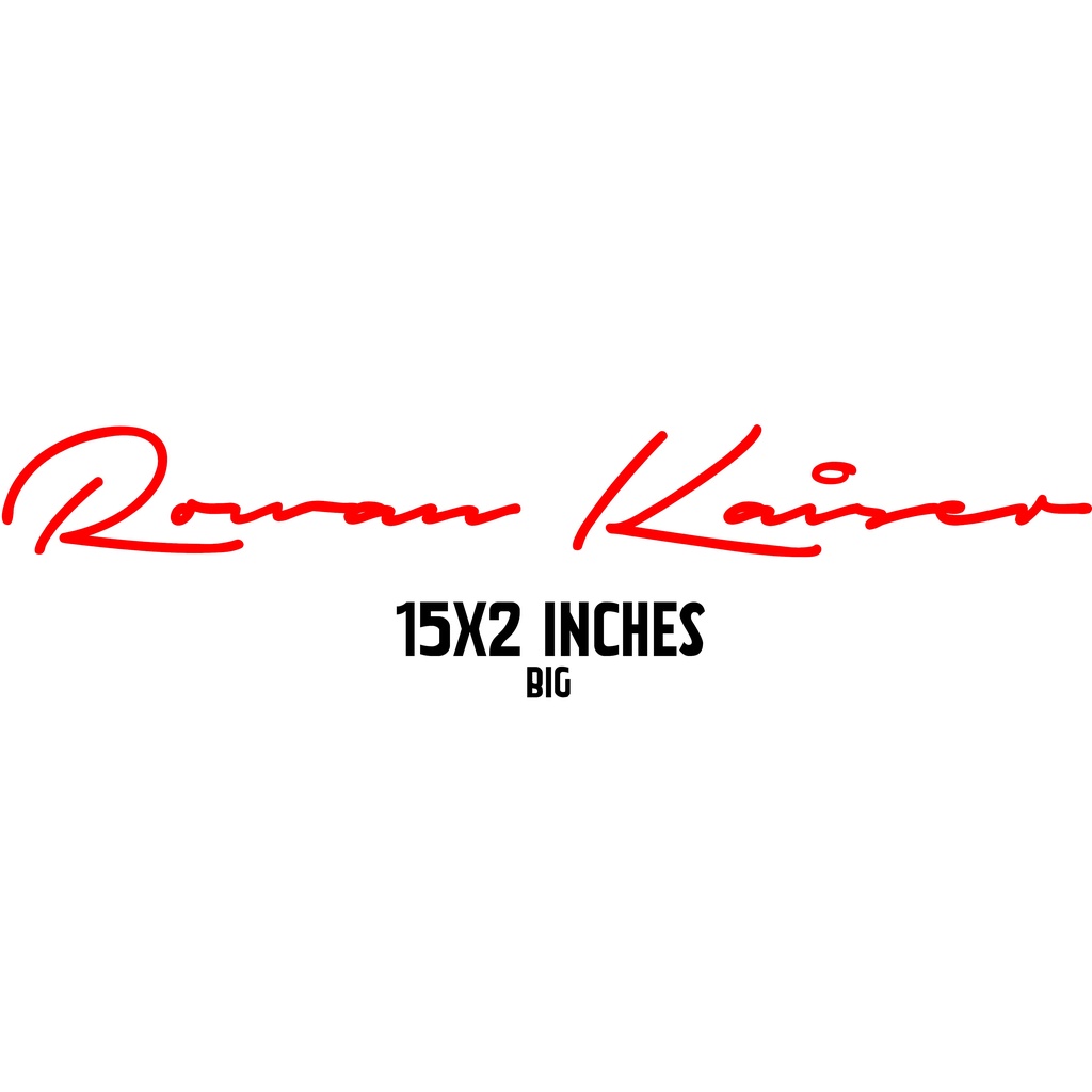 Signature Name Sticker (Customized) Available size: SMALL and BIG Size ...