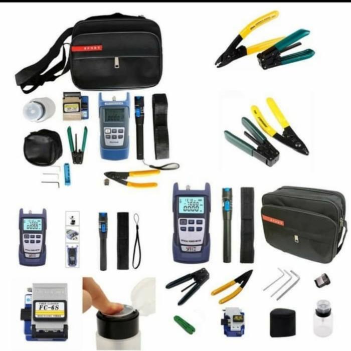 Catv / FTTH Tool Kita Complete Set OPM VFL Clever FO / Optical Fiber ...