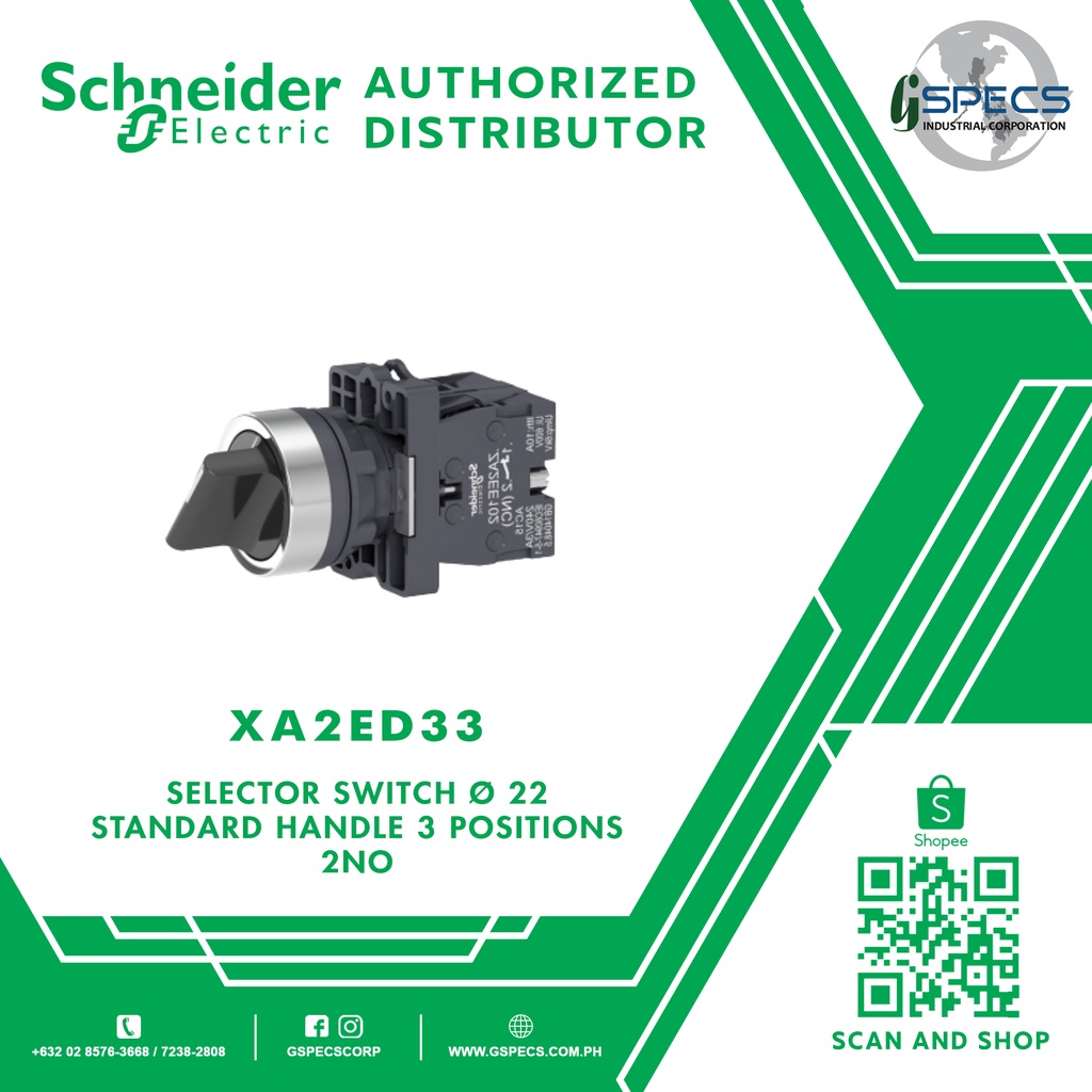 Selector Switch 3 position XA2ED33 and Selector Switch XA2ED25