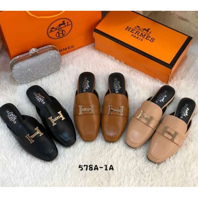 Hermes best sale half shoes