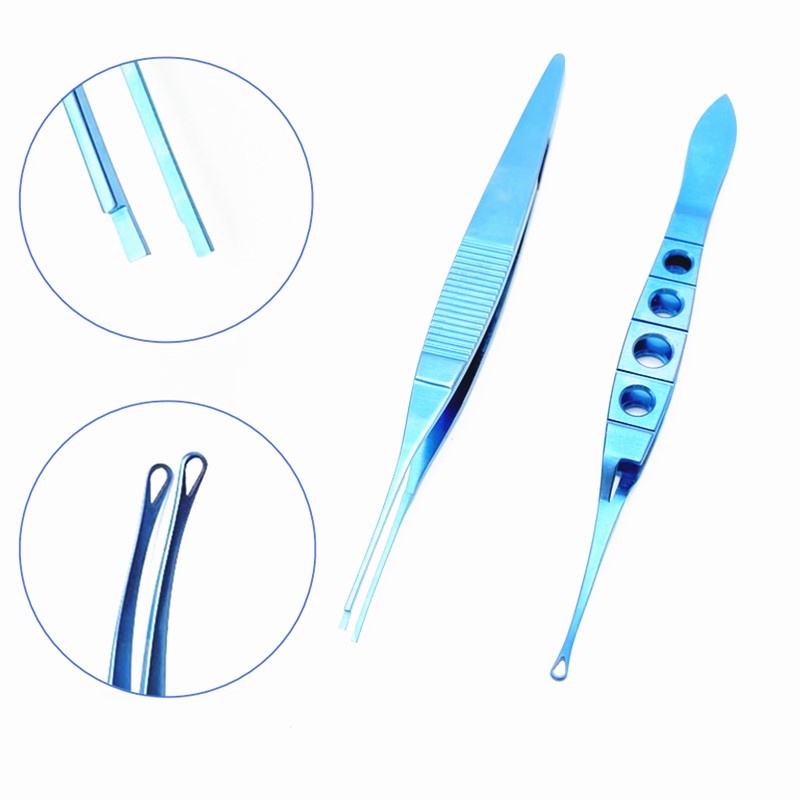 Ophthalmic Lens Forceps Microscopic IOL Loading Forceps Tweezer