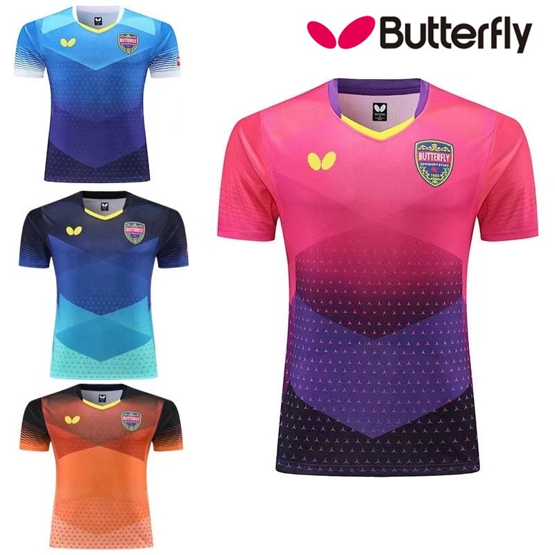 Butterfly new table tennis clothing men's and women's shortsleeved quickdrying breathable