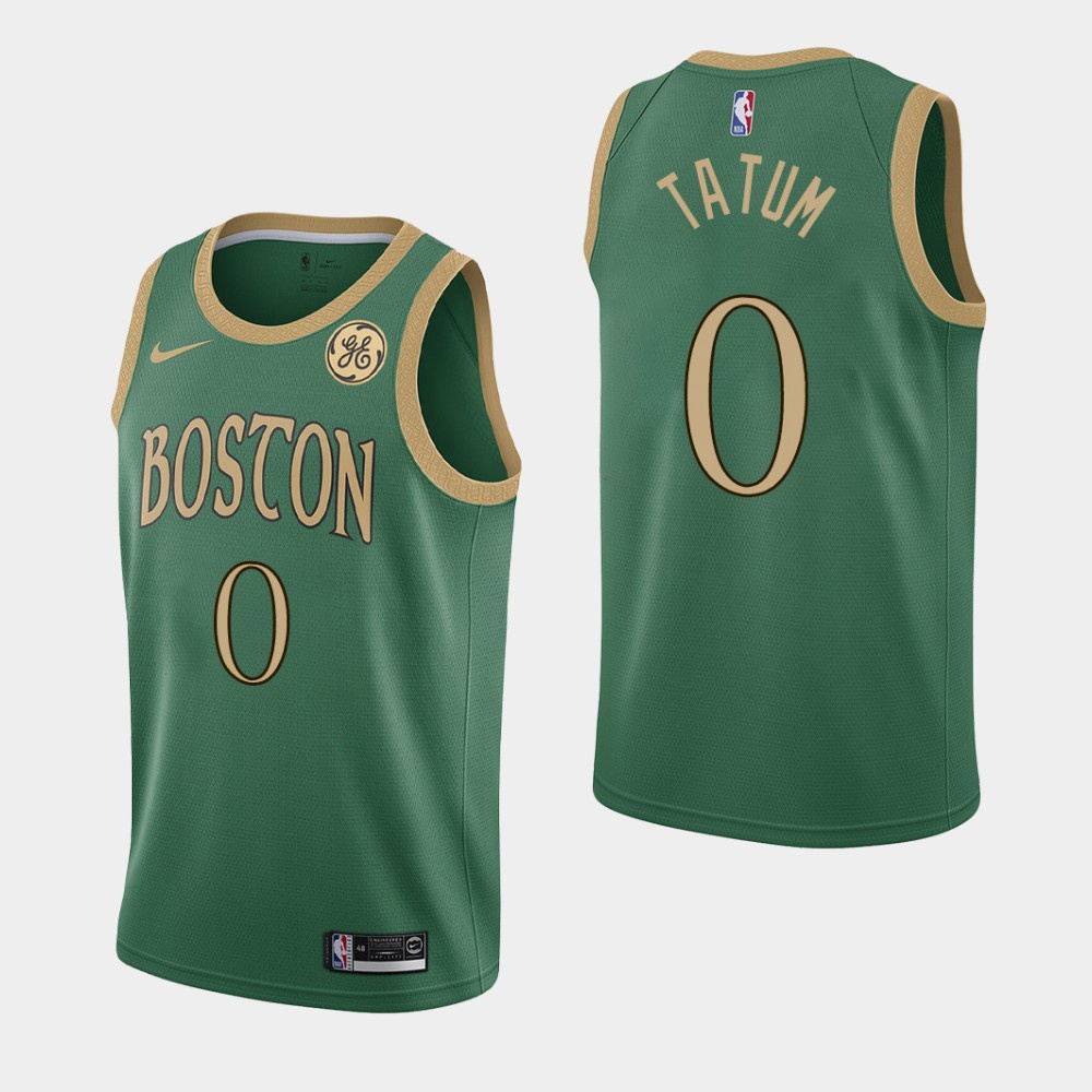 2020 Tatum #0 Boston Celtics City Edition Green NBA Jersey