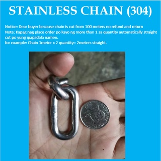 Kadina 304 Stainless 1meter 3.3 feet 4mm-8mm Steel Welded Lifting Link ...
