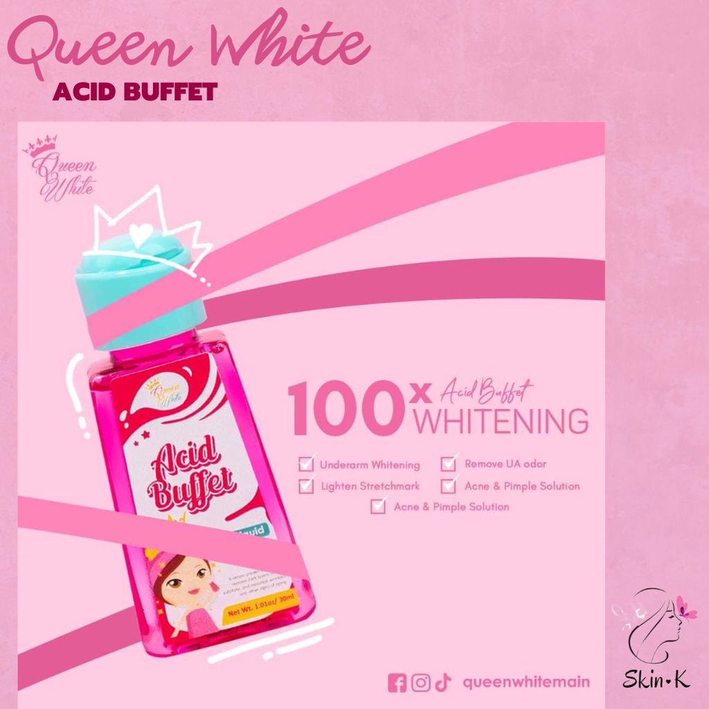 QUEEN WHITE Acid Buffet Serum | Shopee Philippines