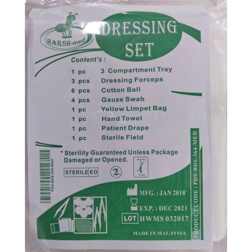 [WOUNDCARE:NURSINGCARE] Basic Dressing Set - 3 forceps (1pcs/pkt ...