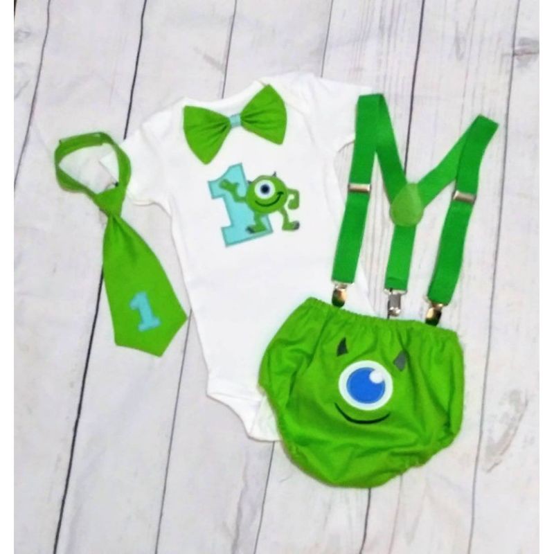 Monster first birthday cake smash outlet outfit