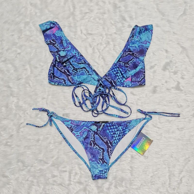 Authentic Missguided wrap around bikini set Shopee Philippines