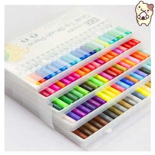 150 Colors Brush Tip Markers Dual Tip Water Color Brush Pens, Fine Tip –  hhhouu