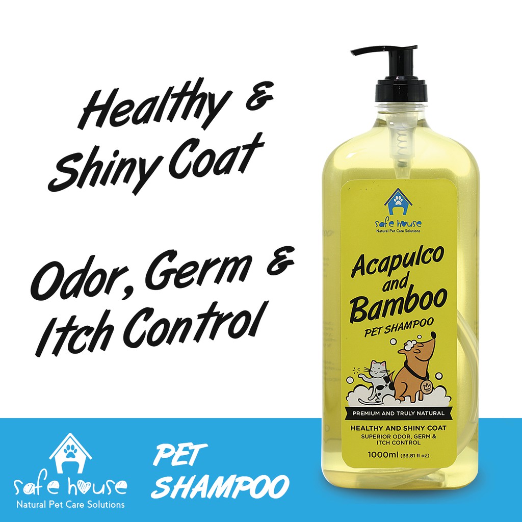 safe house Acapulco & Bamboo Pet Premium and Truly Natural Shampoo (1