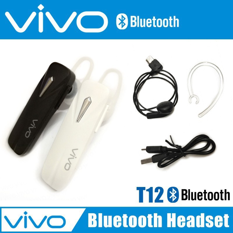 VIVO T12 Wireless Bluetooth Headset Stereo Earphones