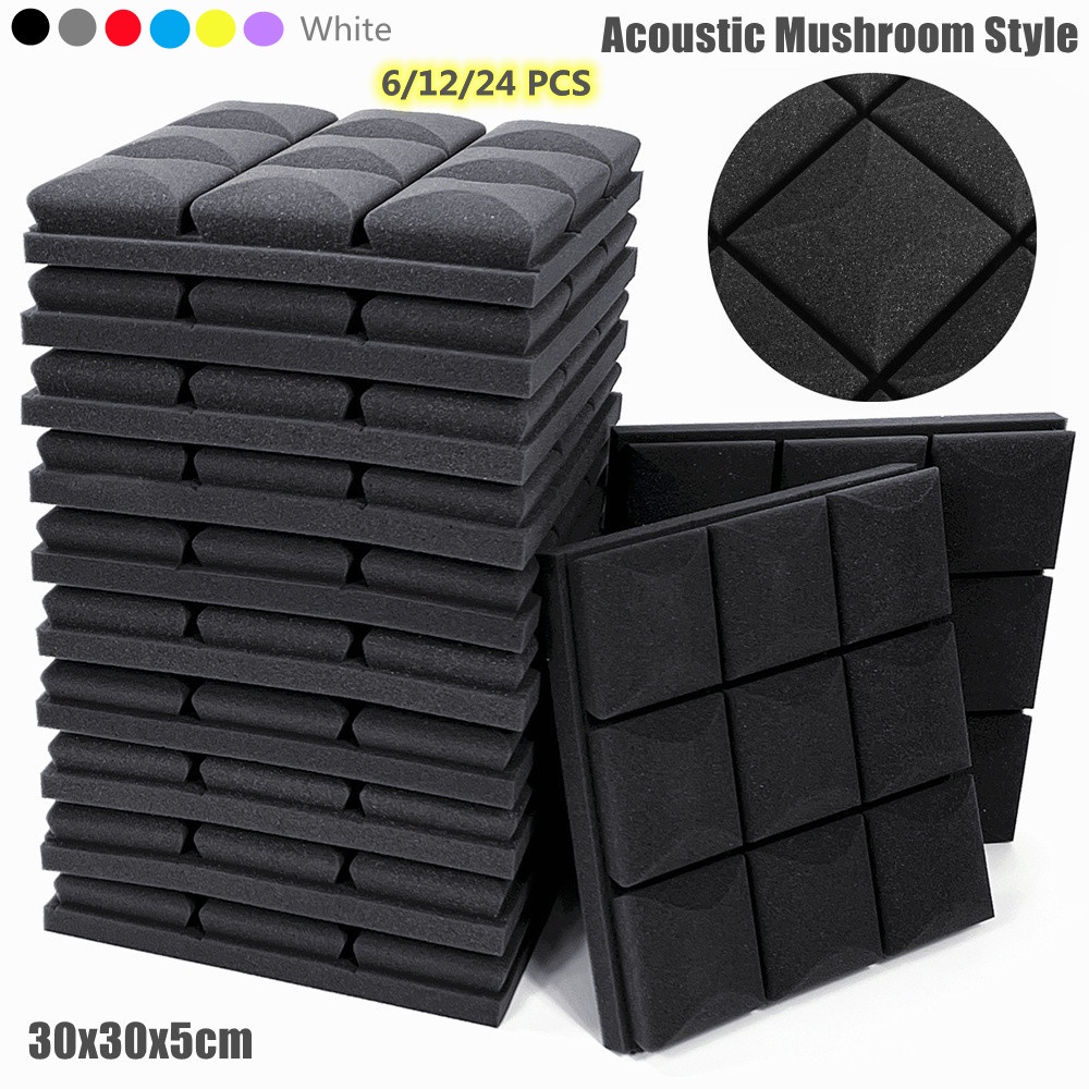 The Latest 30x30x5cm Mushroom Soundproof Sponge Studio Sound Stop ...
