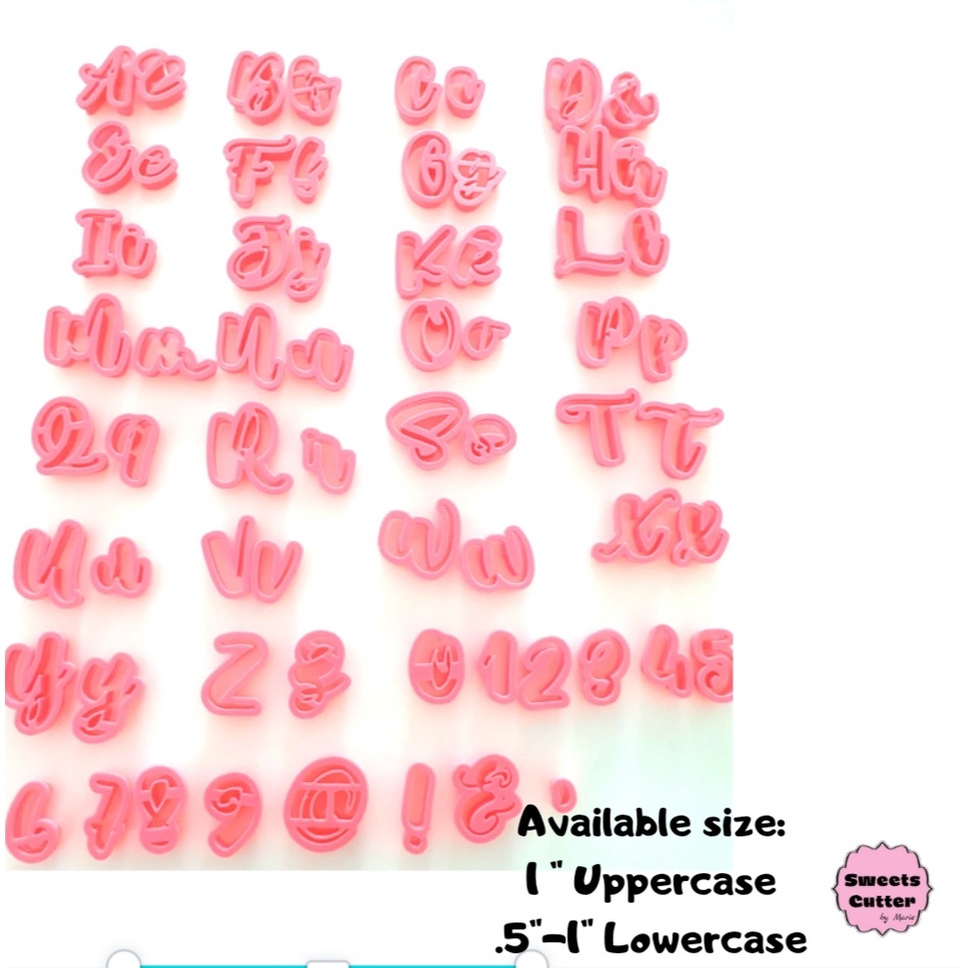 Calligraphy Letter Cutter Fondant Cutters Shopee Philippines