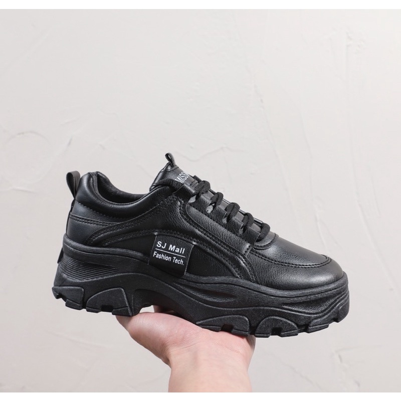 Korean High Cut Rubber Chunky Shoes For Women | Shopee Philippines