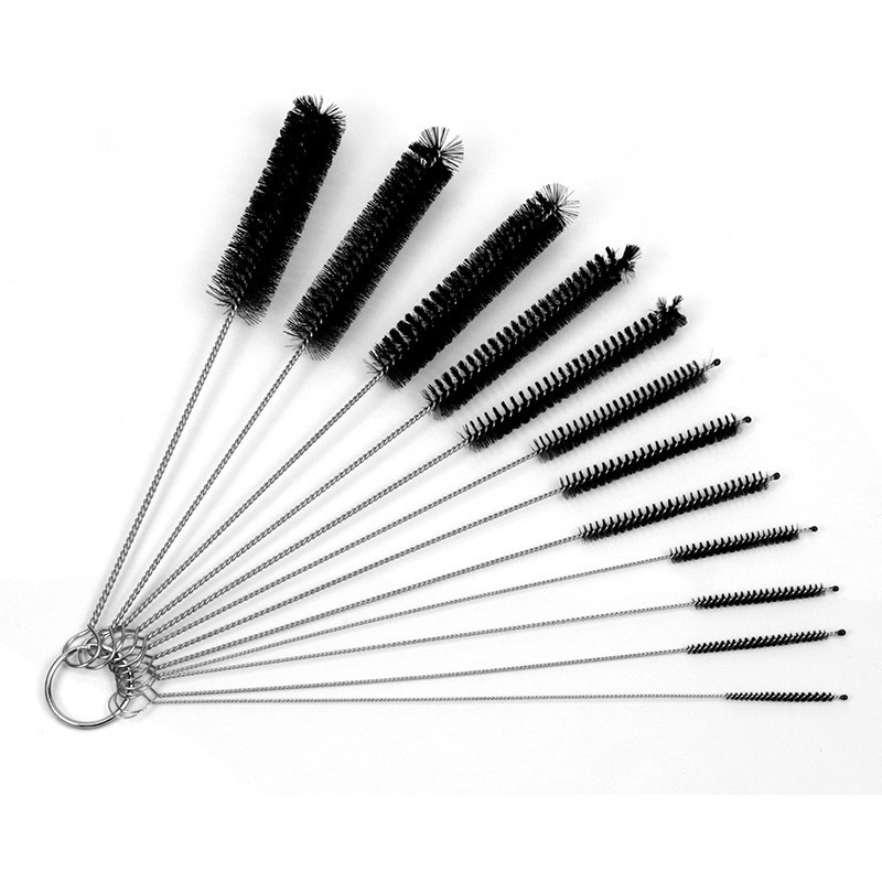 BRUSH 12Pcs/Set Utility Nylon Straw Brush Cleaner Bottle Tube Pipe ...