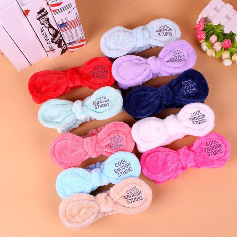 korean turban Turban Wash Makeup Cleansing Headband fashion bow ribbon ...