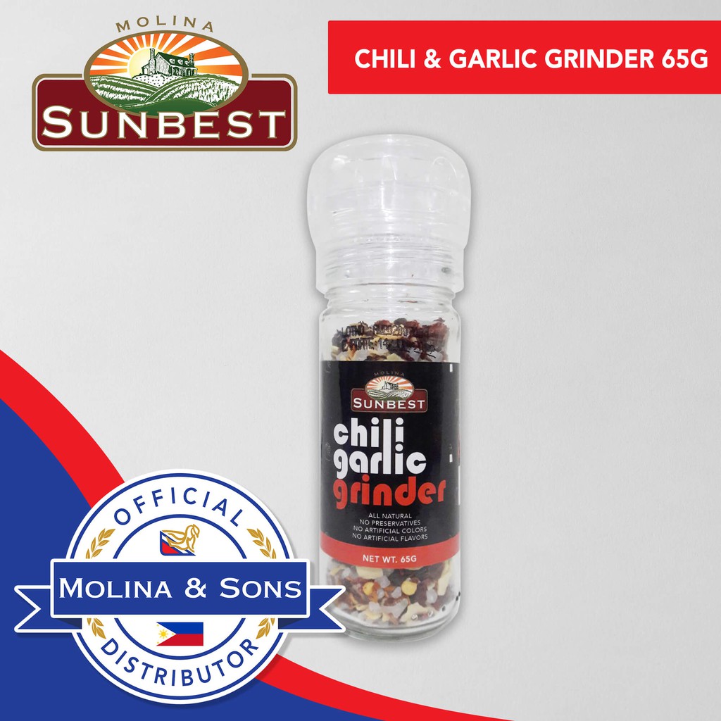 Sunbest Chili & Garlic Grinder 65g Shopee Philippines