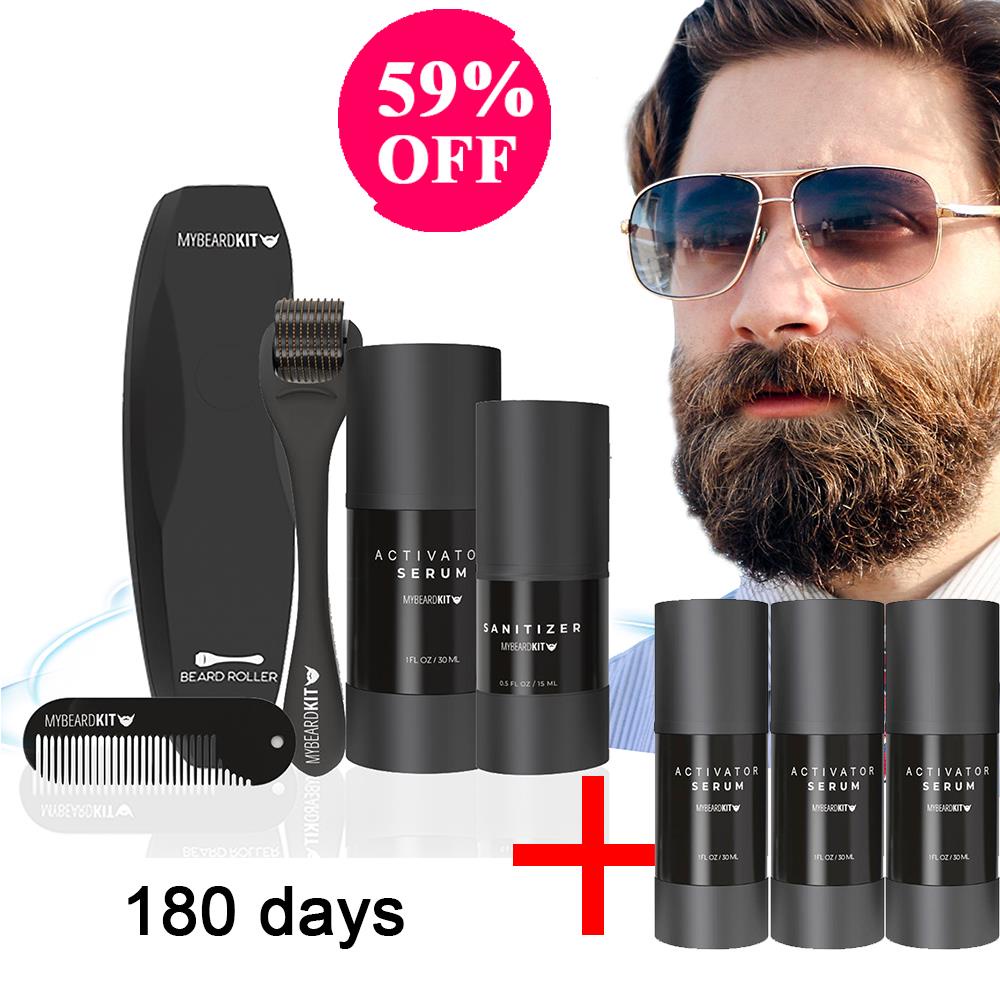 Beard Growth Kit For Men Organic Beard Oil For Facial Hair With Comb ...