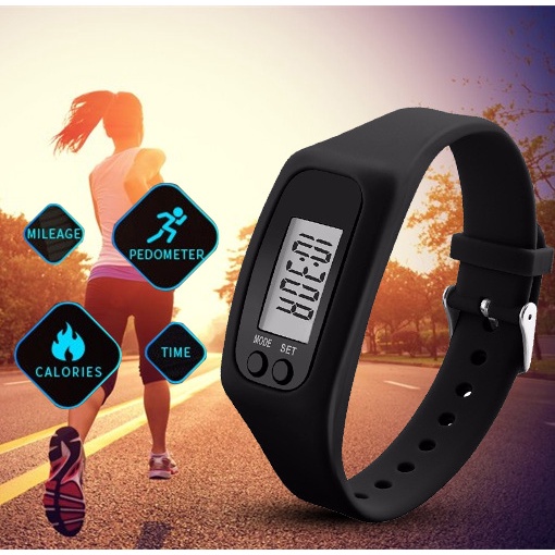 Run step cheap watch bracelet pedometer