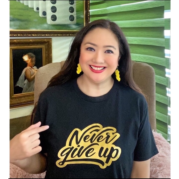 Never Give Up Tshirt | Shopee Philippines