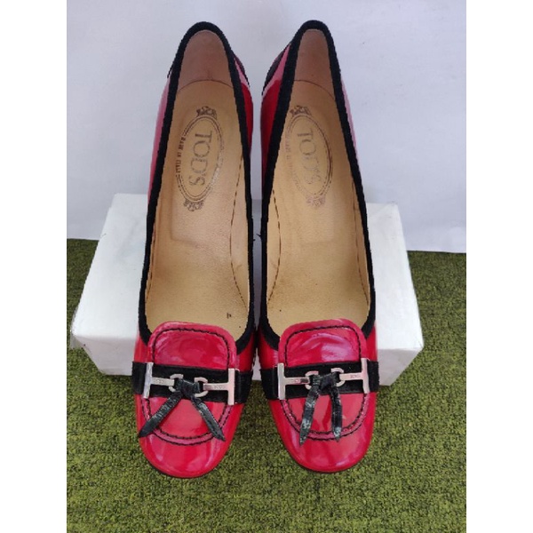 Tods Red Patent Shoes | Shopee Philippines