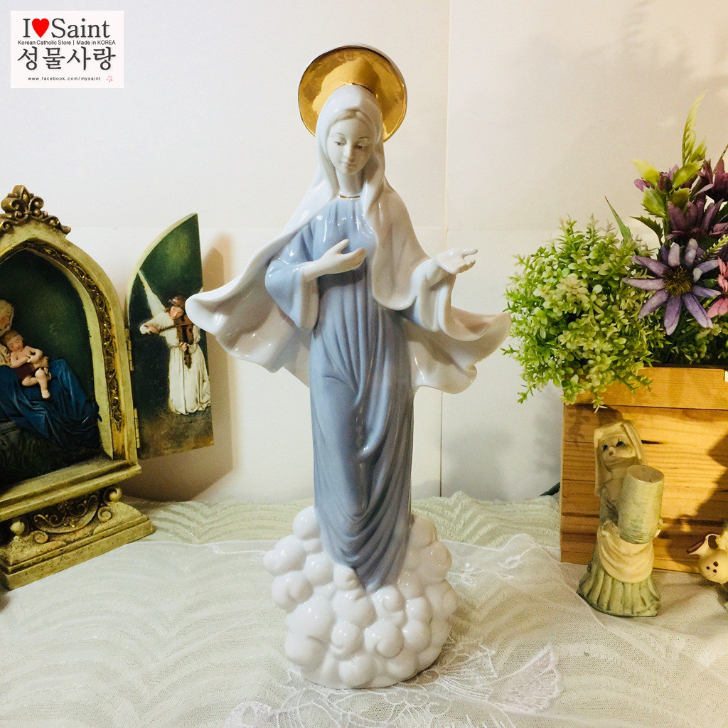 Our Lady Of Medjugorje Ceramic Statue Catholic Gifts Saint Holy Image ...