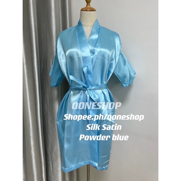 Qone Satin Robe High Quality Shopee Philippines