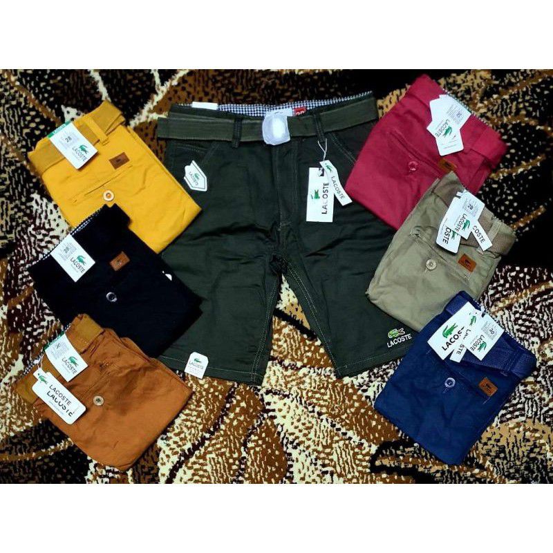 LACOSTE CARGO SHORTS MEN MALL PULLOUT | Shopee Philippines