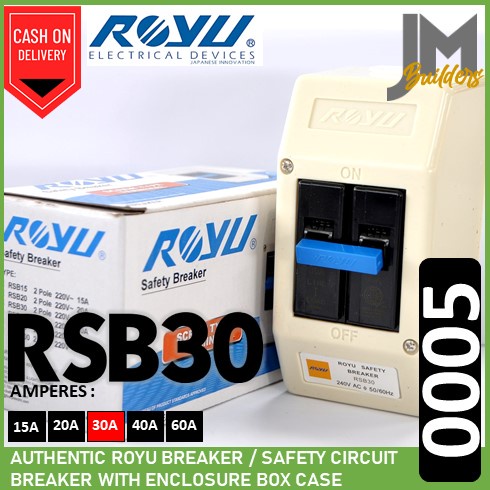 JM H-0005 | Authentic Royu Circuit Breaker with Enclosure Box Case ...