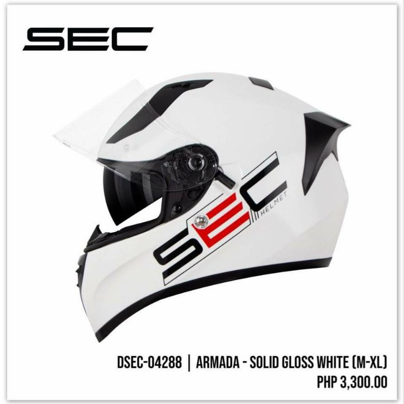 ARMADA SOLID GLOSS WHITE HELMET Shopee Philippines