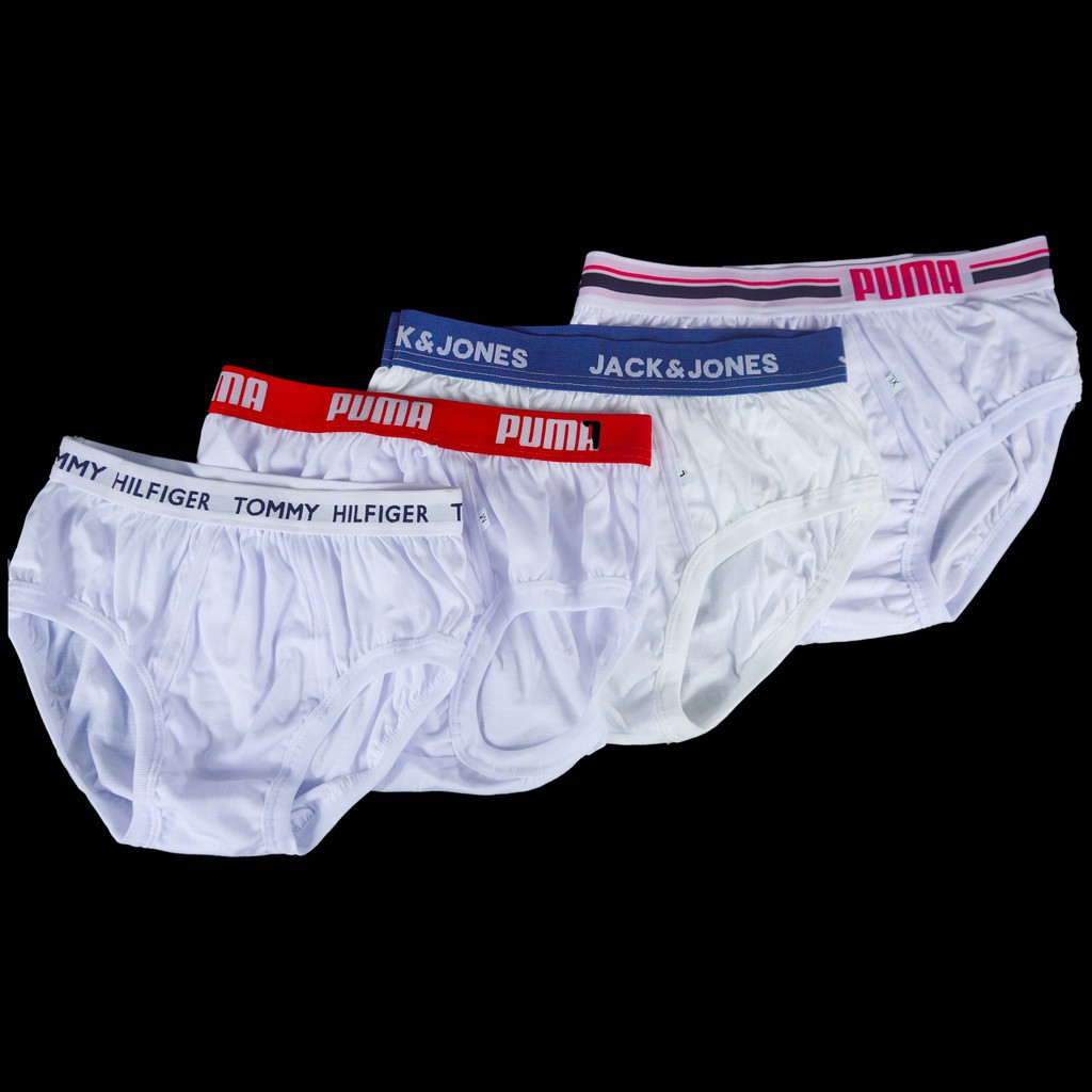 cotton brief▽✌COD DVX Teen - Adult Men's Plain White Cotton Underwear for  Men Brief Modern Undies