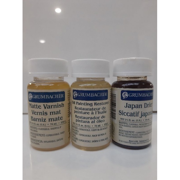 Grumbacher (Japan Drier /Oil painting restorer/Matt Varnish) Shopee Philippines