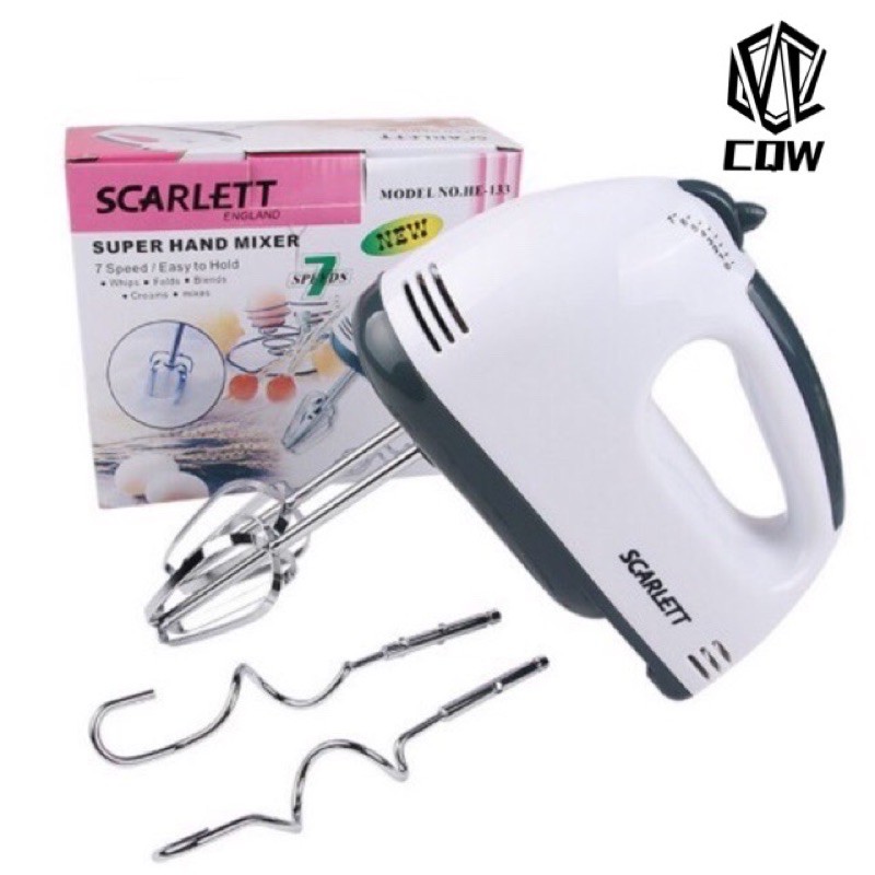 CQW Electric Hand Mixer Portable 7 Speed Professional Baking | Shopee ...
