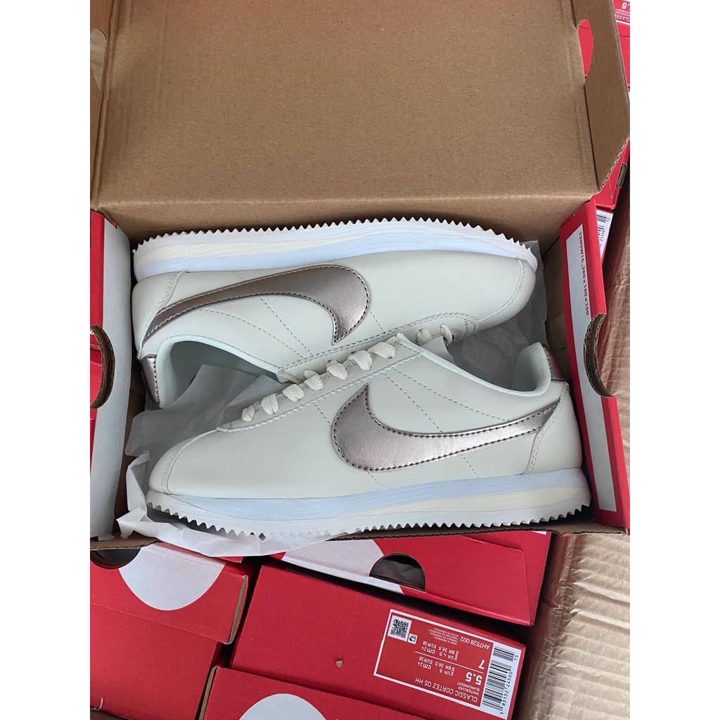 Nike cortez womens hot sale rose gold