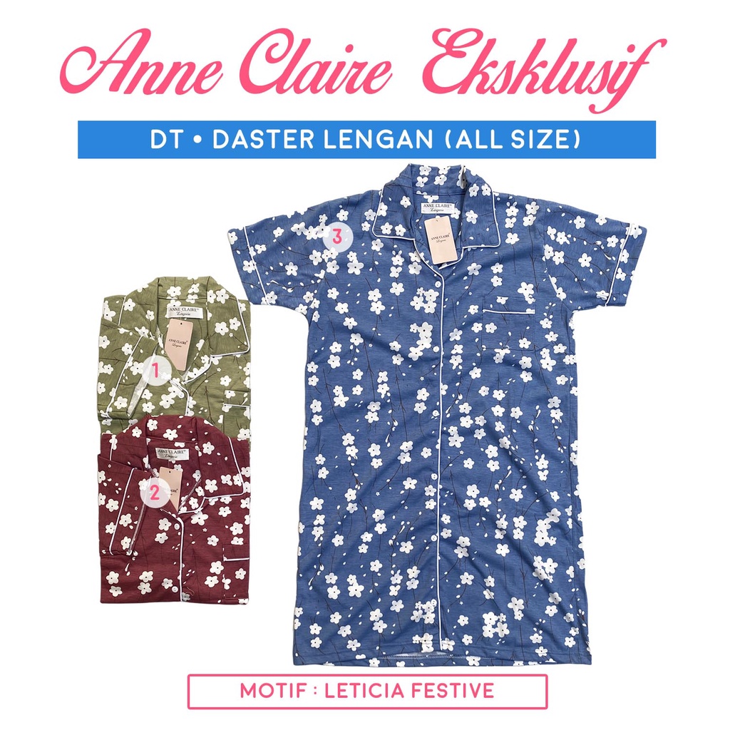 Daster Short SleeveDT All Sizes (Full Buttons) Anne Claire Exclusive ...