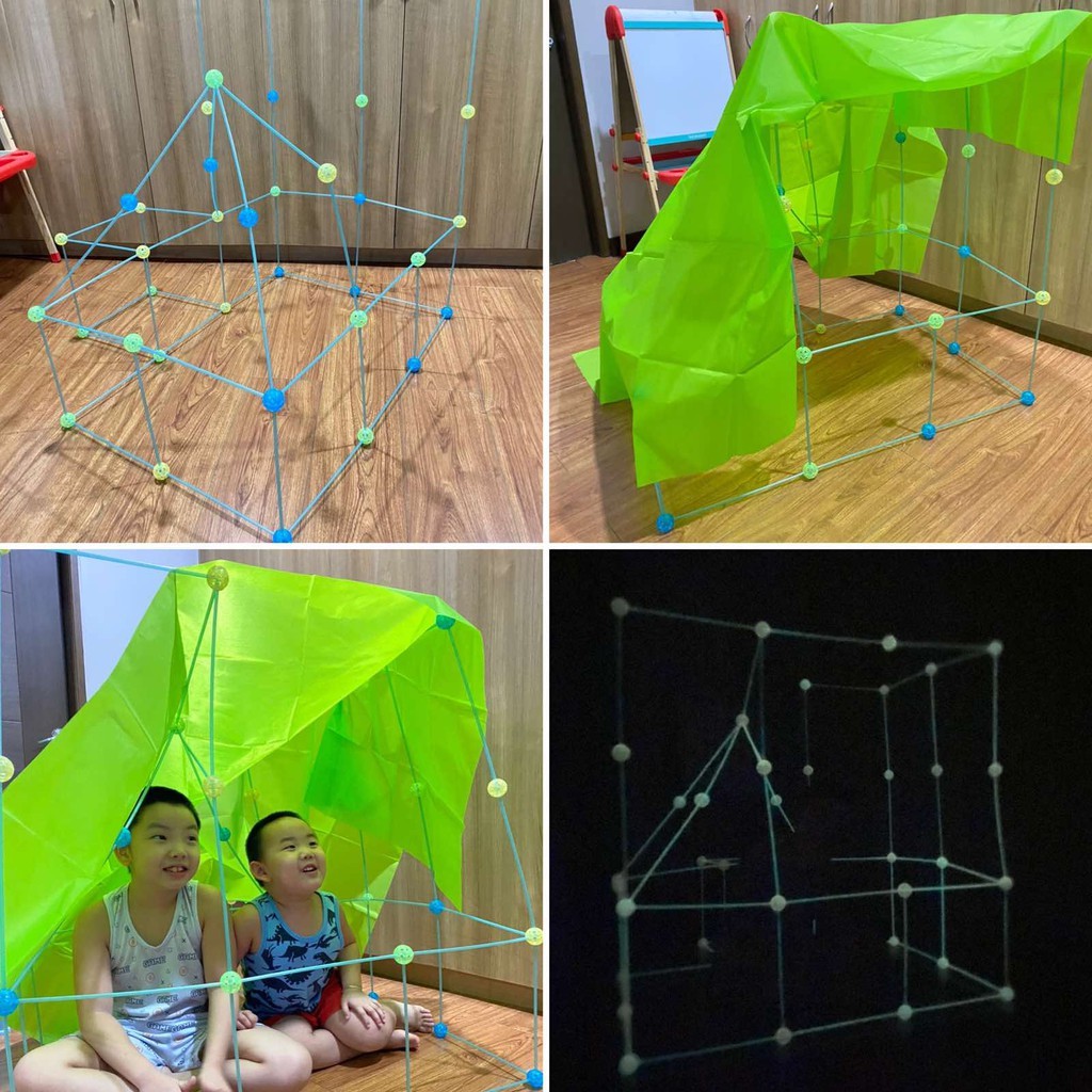 121pcs Fort Stem Build Your Own Den / Build your own Den / Glow in the ...