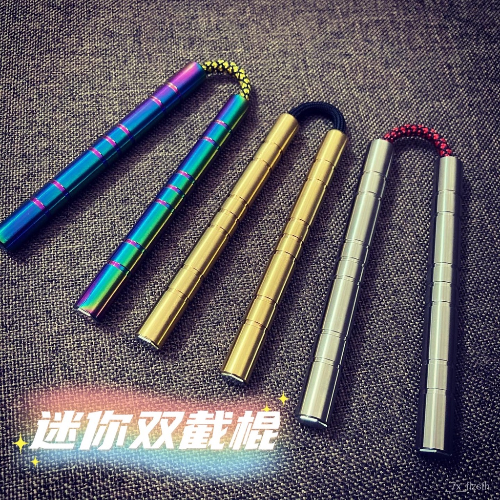 Colorful Fancy Finger Stick Mini Nunchucks Limit Nunchaku Rotating