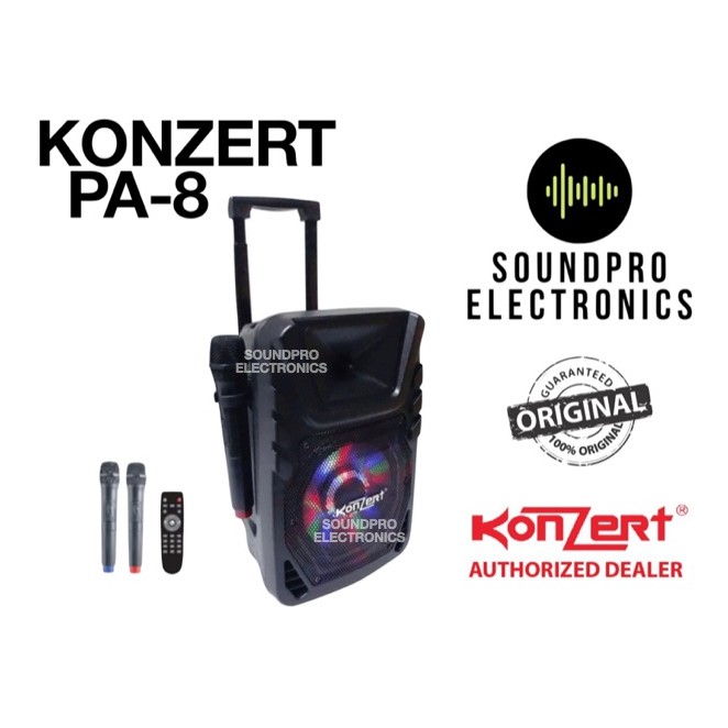 ORIGINAL Konzert PA 8 8 Portable Trolley Speaker 200W Shopee