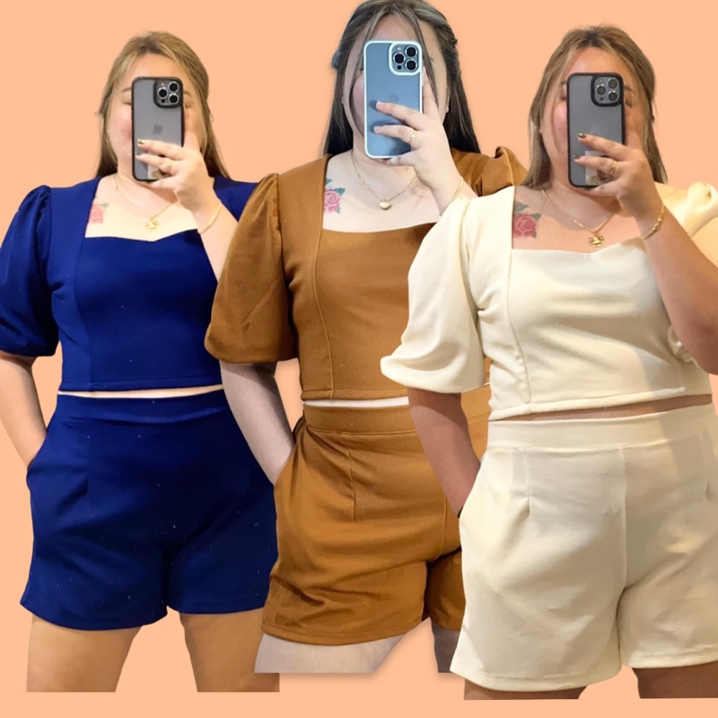 PLUS SIZE BELLA COORDS | Shopee Philippines