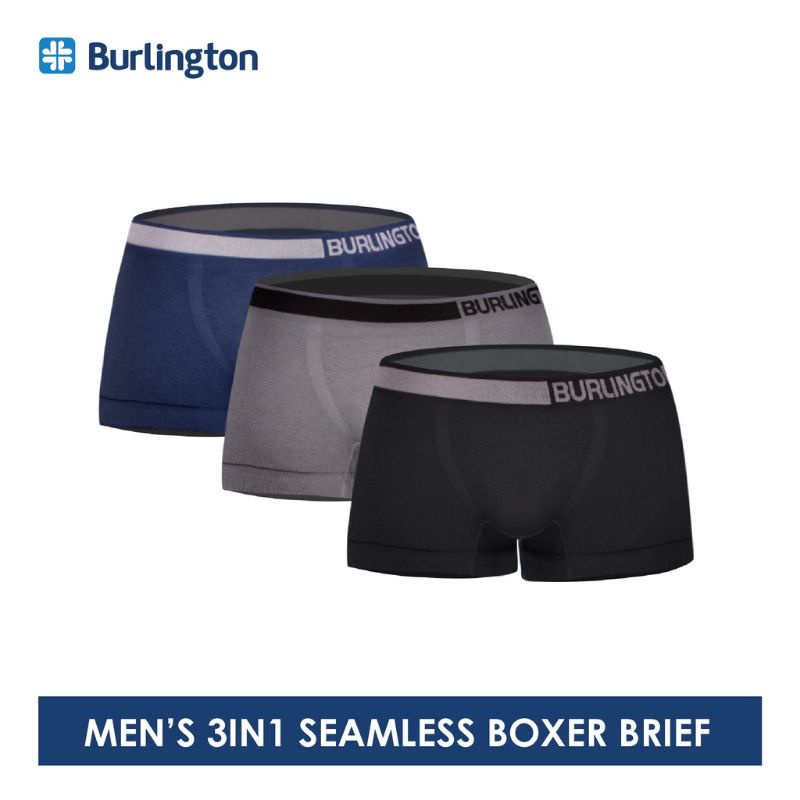 Burlington GTMBBG18 Men's Seamless Nylon Spandex Boxer Brief 3