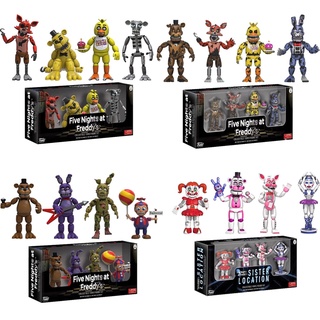 4pcs/set FNAF At Five Nights Security Breach Action Figures Bonnie Foxy Toys  5 Fazbear Bear Doll Model Kids Toy Birthday Gifts - Realistic Reborn Dolls  for Sale