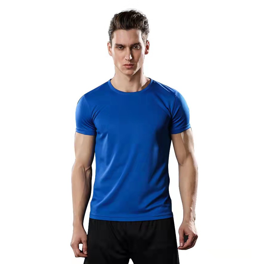 SIMPLE dri fit T-shirt Unisex royal blue color round neck T-shirt ...