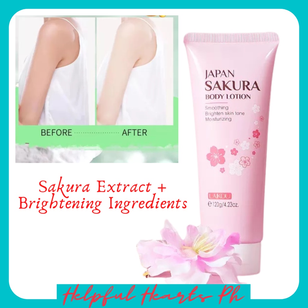 Sakura Body Lotion Lightening Hydrating Skincare Flawless Brighten Skin ...