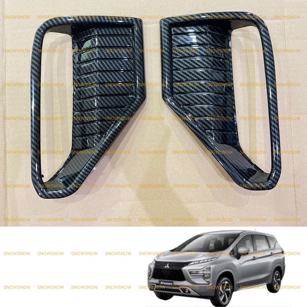Rear Bumper Reflector Cover Xpander 2021 2022 2023 Up Carbon Chrome ...